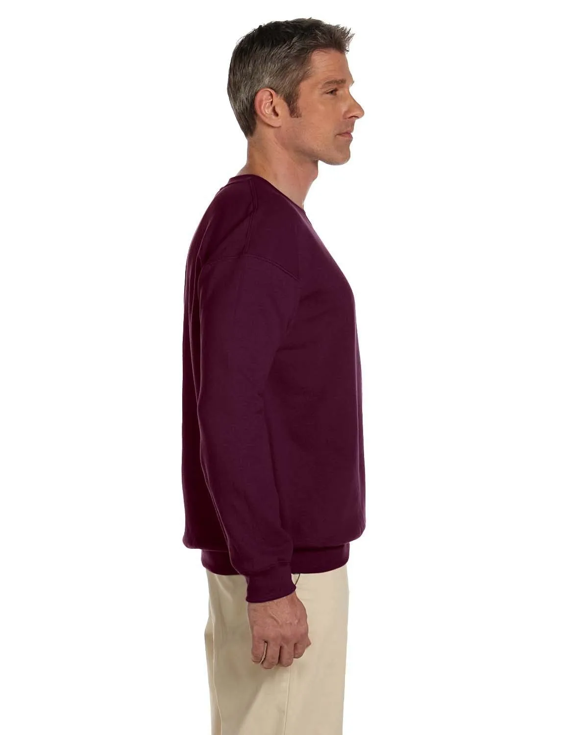 Gildan Lightweight 50/50 Crewneck Sweatshirt | Maroon