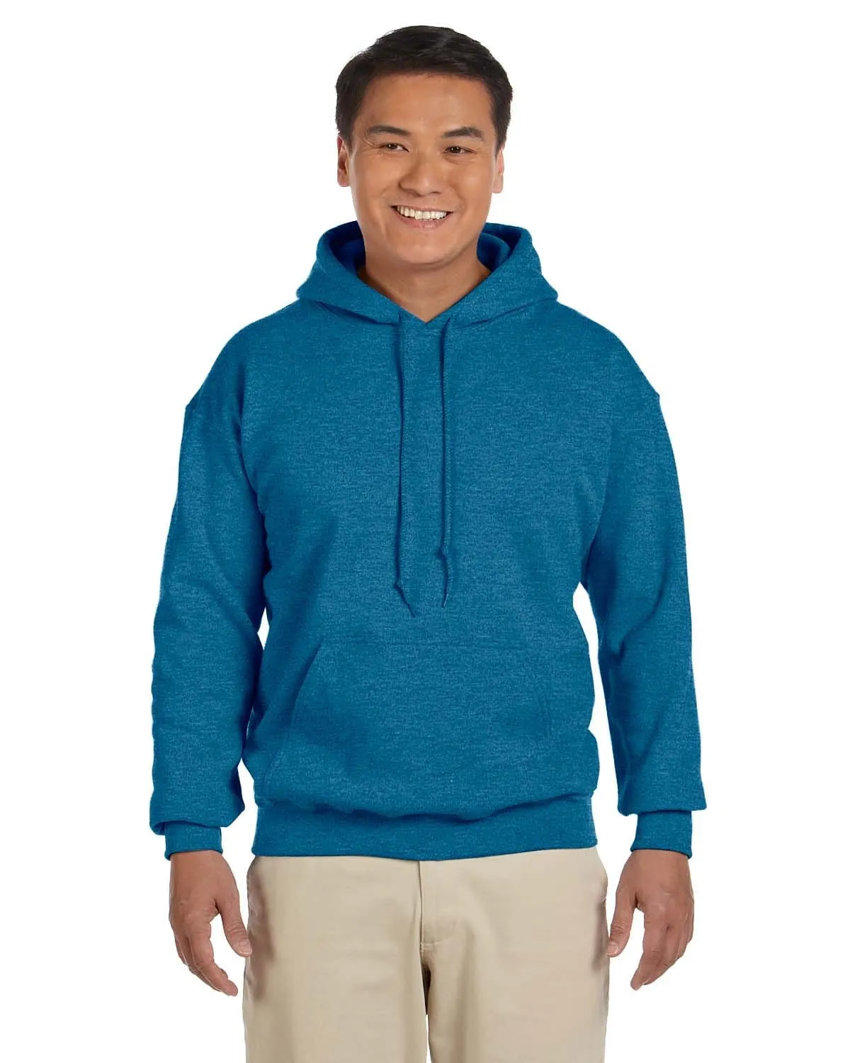 Gildan Lightweight 50/50 Hoodie Sweatshirt | Antique Sapphire