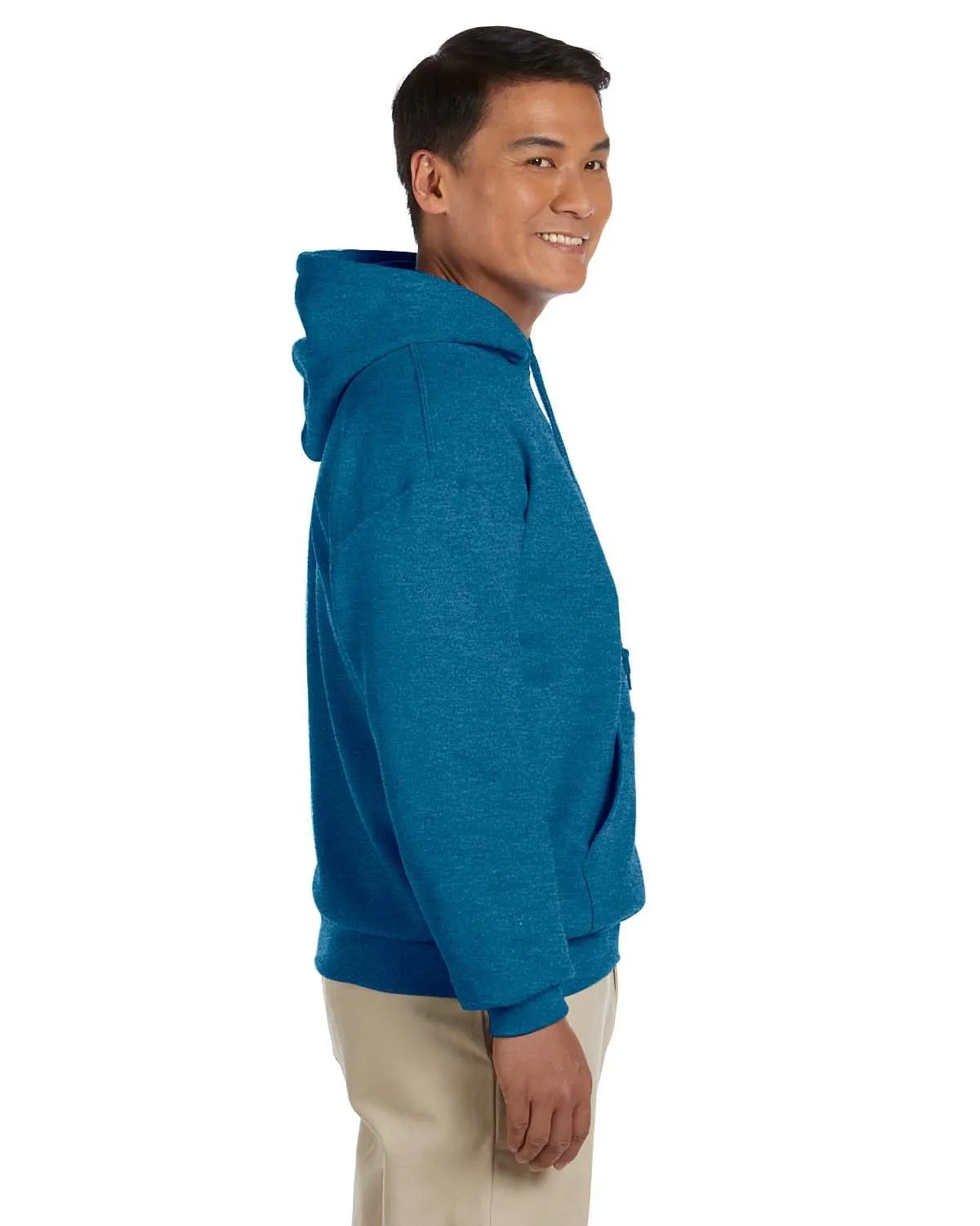 Gildan Lightweight 50/50 Hoodie Sweatshirt | Antique Sapphire
