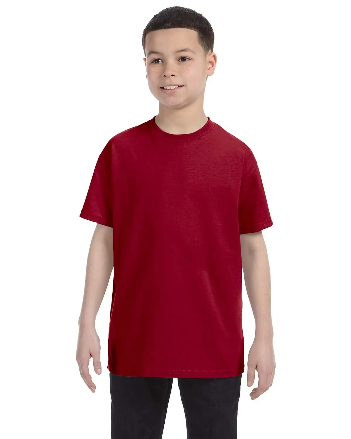 Gildan Youth Lightweight 100% Cotton T-Shirt | Cardinal Red