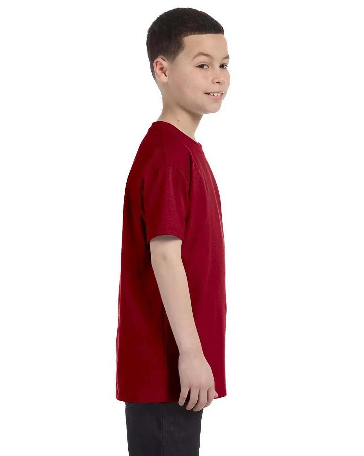 Gildan Youth Lightweight 100% Cotton T-Shirt | Cardinal Red