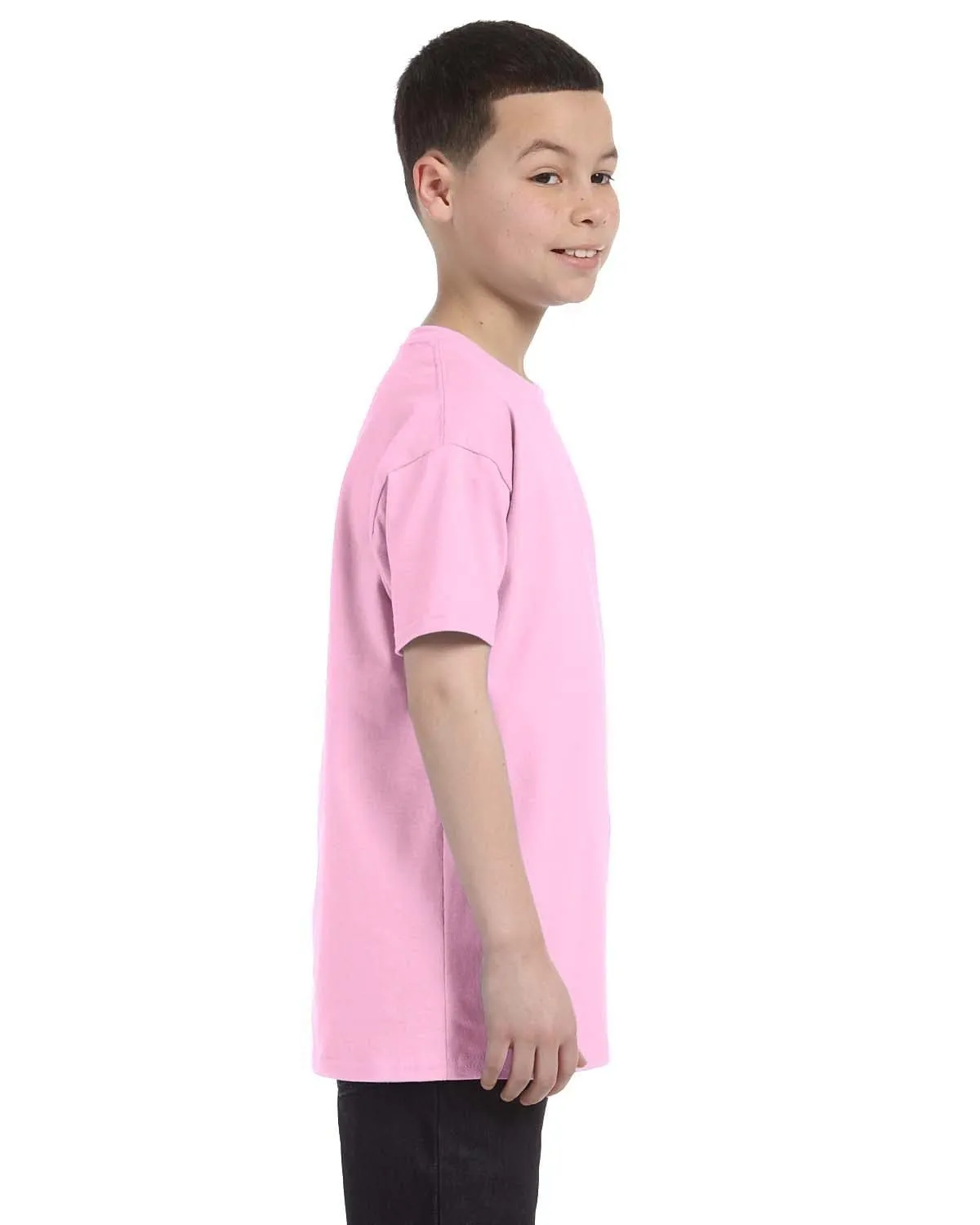 Gildan Youth Lightweight 100% Cotton T-Shirt | Light Pink