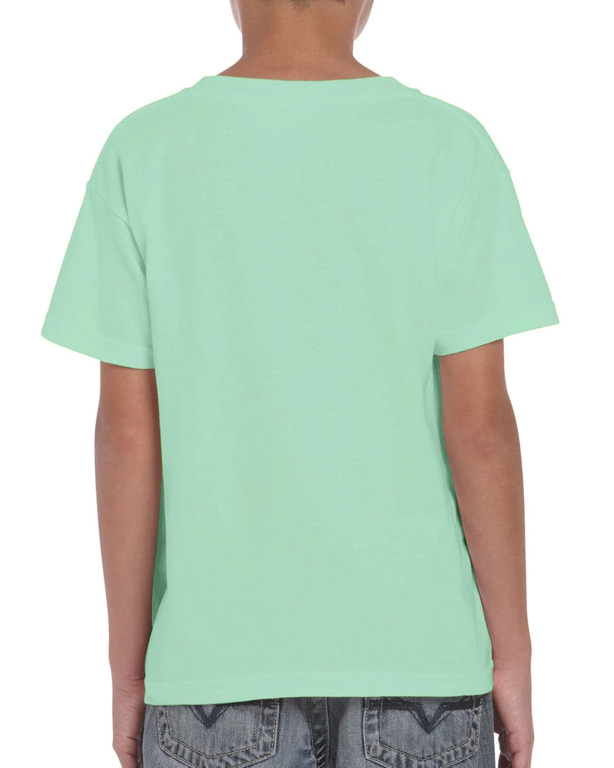 Gildan Youth Lightweight 100% Cotton T-Shirt | Mint Green