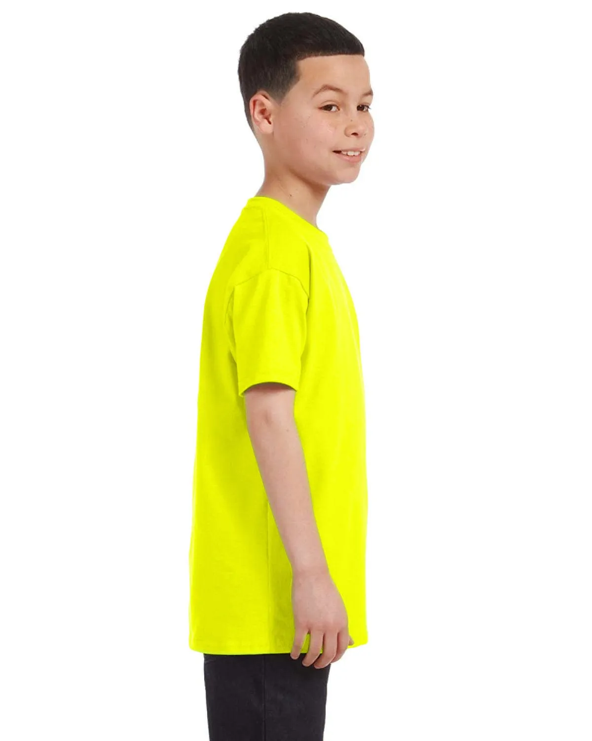 Gildan Youth Lightweight 100% Cotton T-Shirt | Safety Green