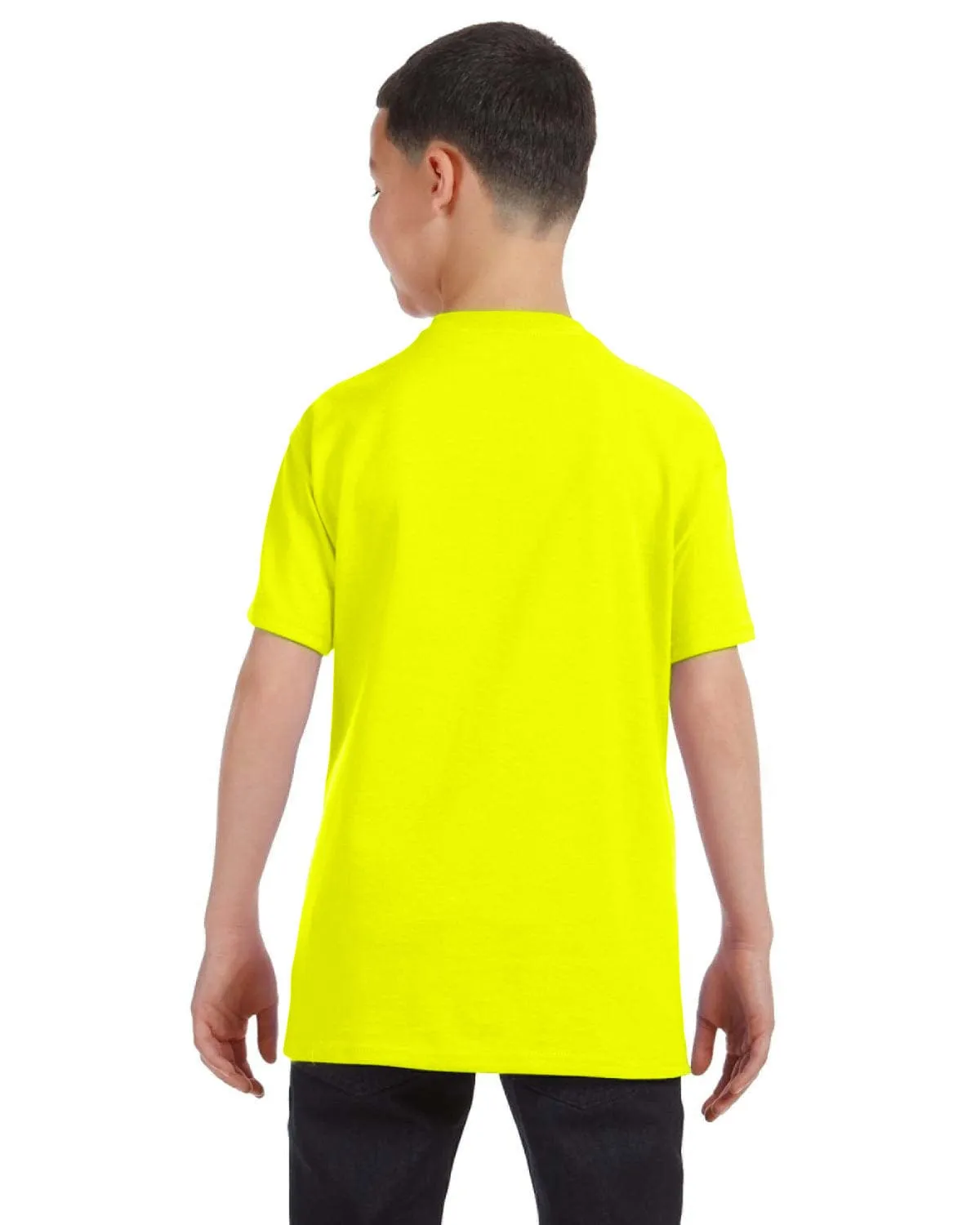 Gildan Youth Lightweight 100% Cotton T-Shirt | Safety Green