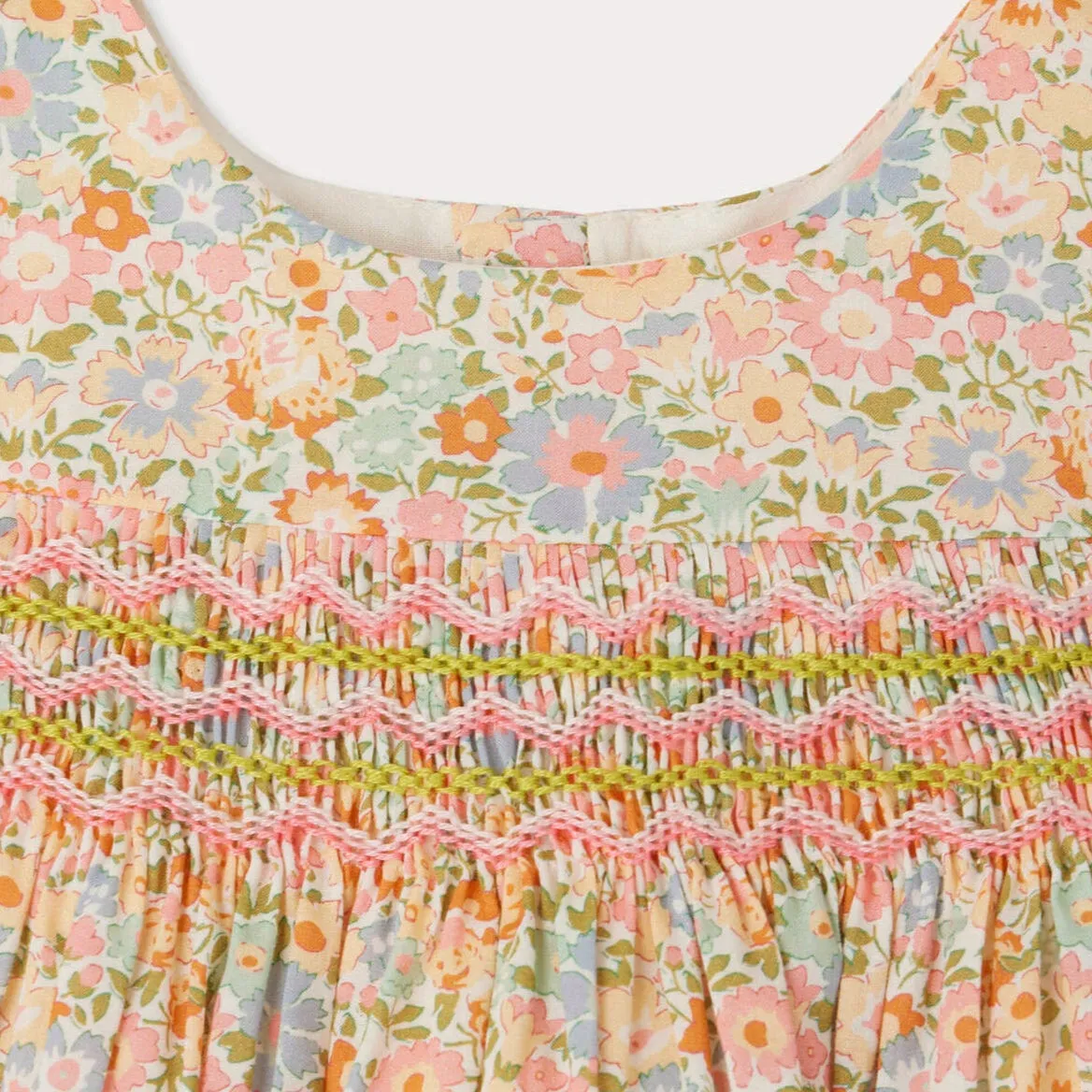 Girls Colorful Floral Cotton Dress