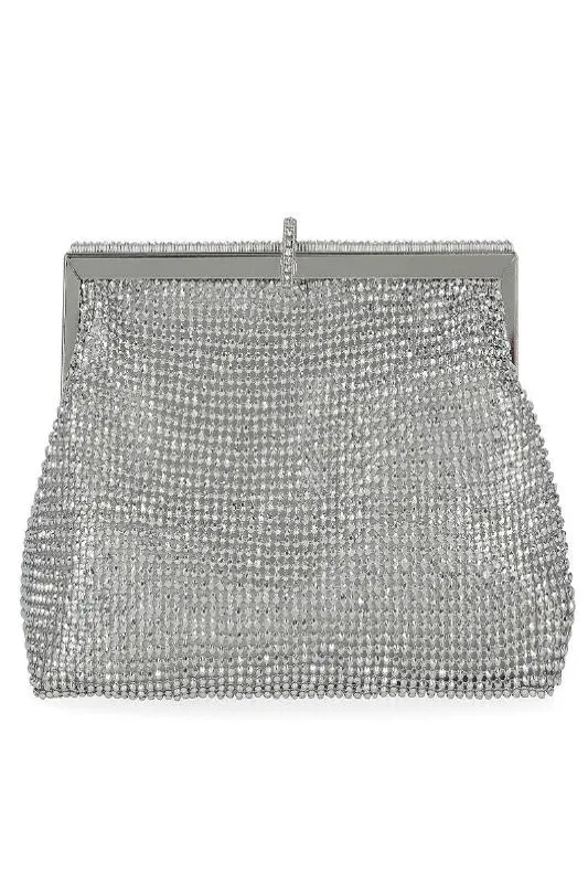 Glint Detailed Rhinestone Purse