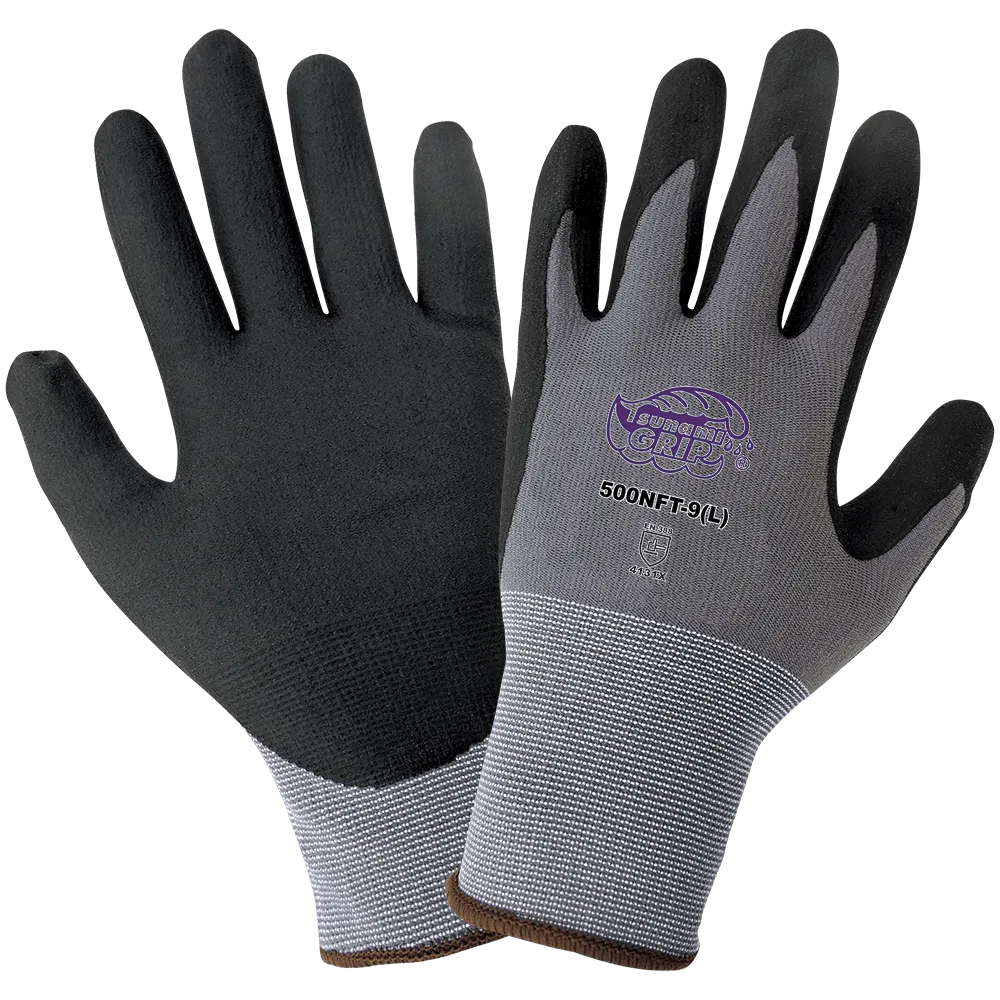 Global Glove & Safety 500NFT Tsunami Grip® Lightweight, Foam Nitrile, Cut A1