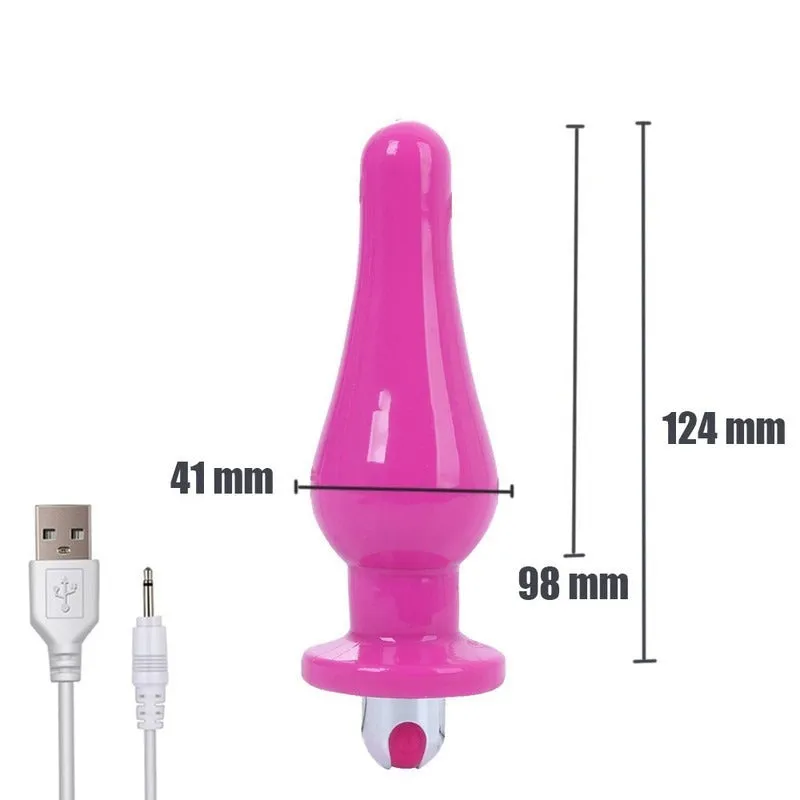 Gode anal vibrant lisse silicone