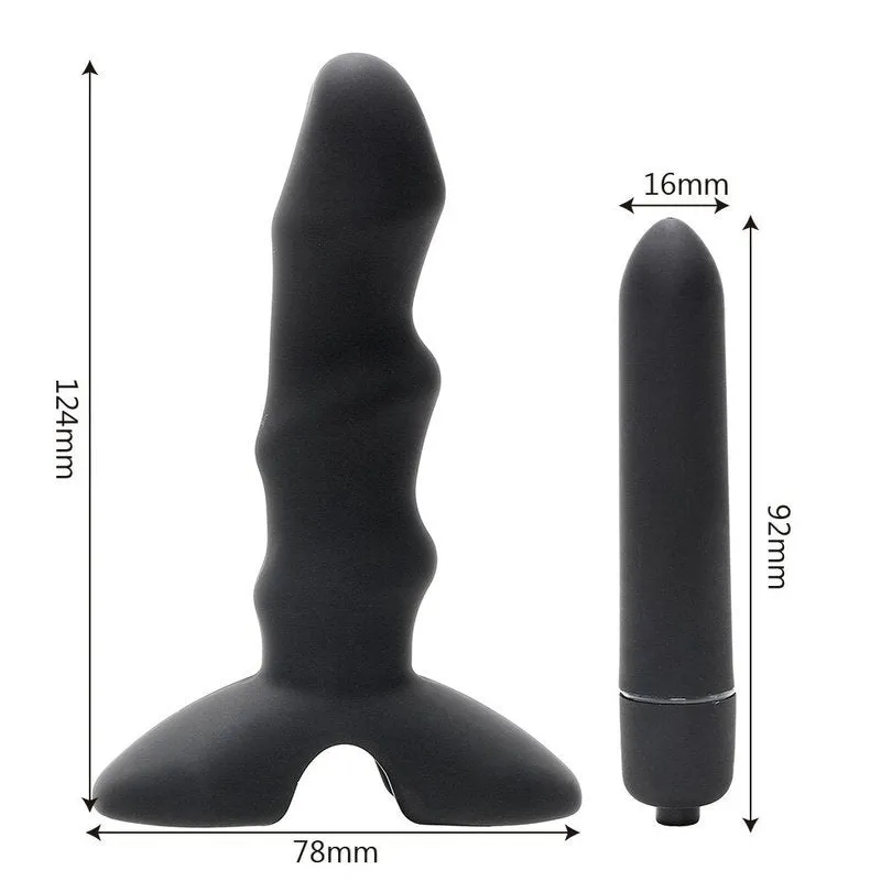 Gode Anal Vibrant Silicone Double