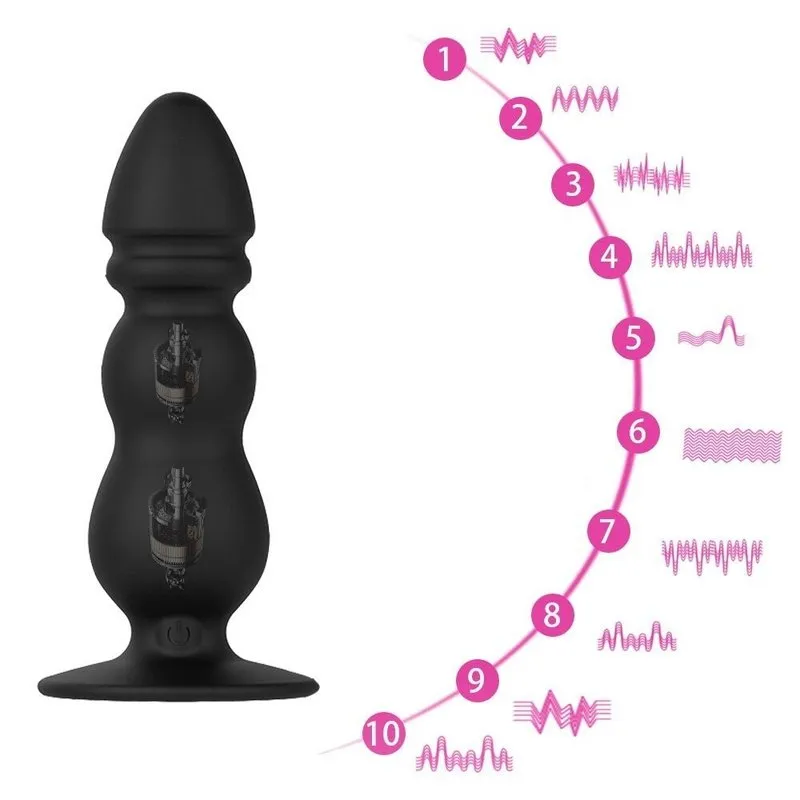 Gode anal vibrant/de poussée Magic Jingers