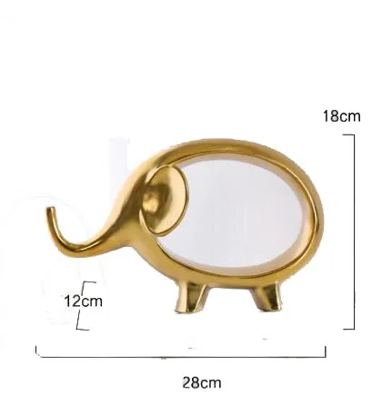 Gold Resin Sculpture Decoration Accessories Abstract
