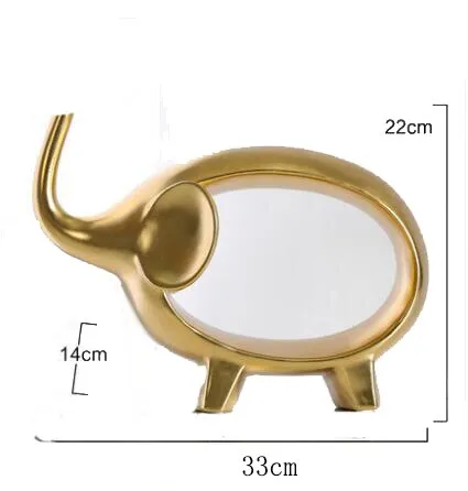 Gold Resin Sculpture Decoration Accessories Abstract