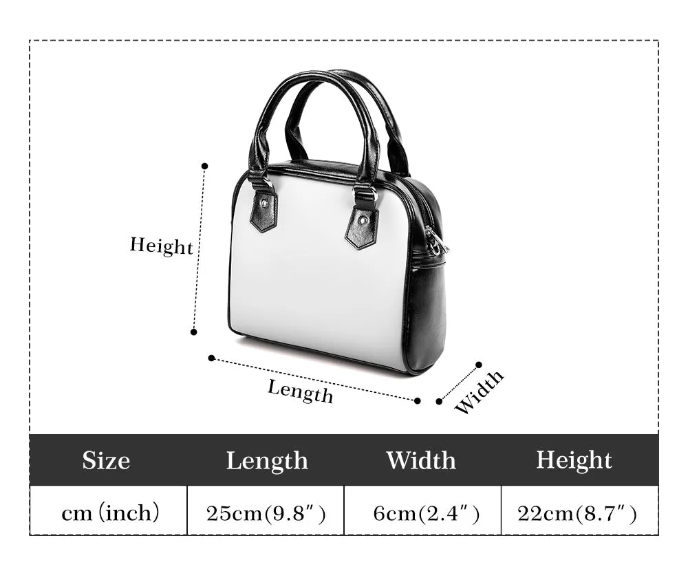 Gothic Pinup Sugar Skull Handbag – PU Leather Shoulder Bag with Adjustable Strap