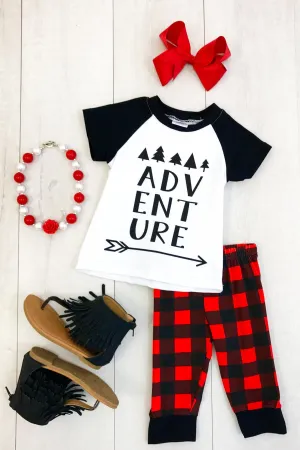 Graphic tee "Adventure" 2pc