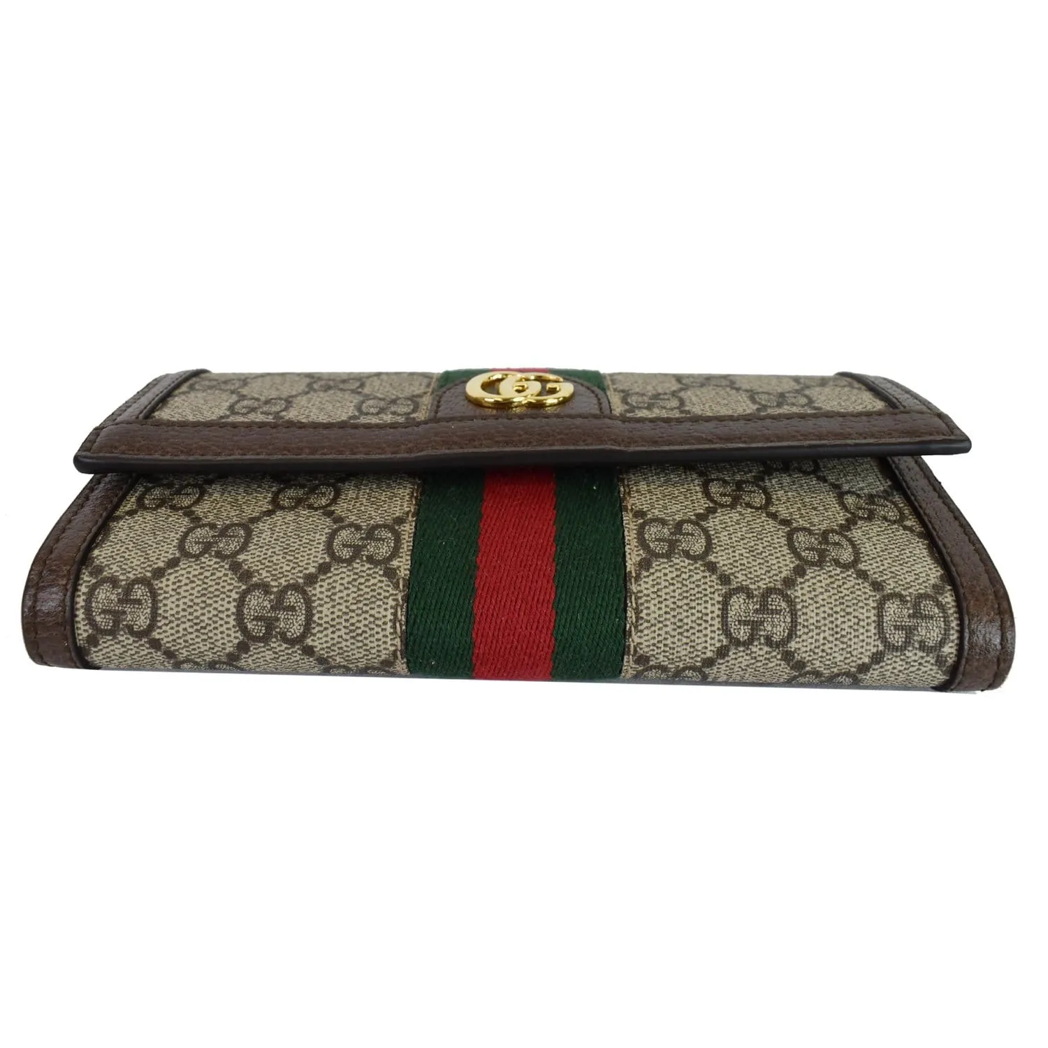 Gucci Ophidia GG Continental Supreme Canvas Wallet Beige 523153
