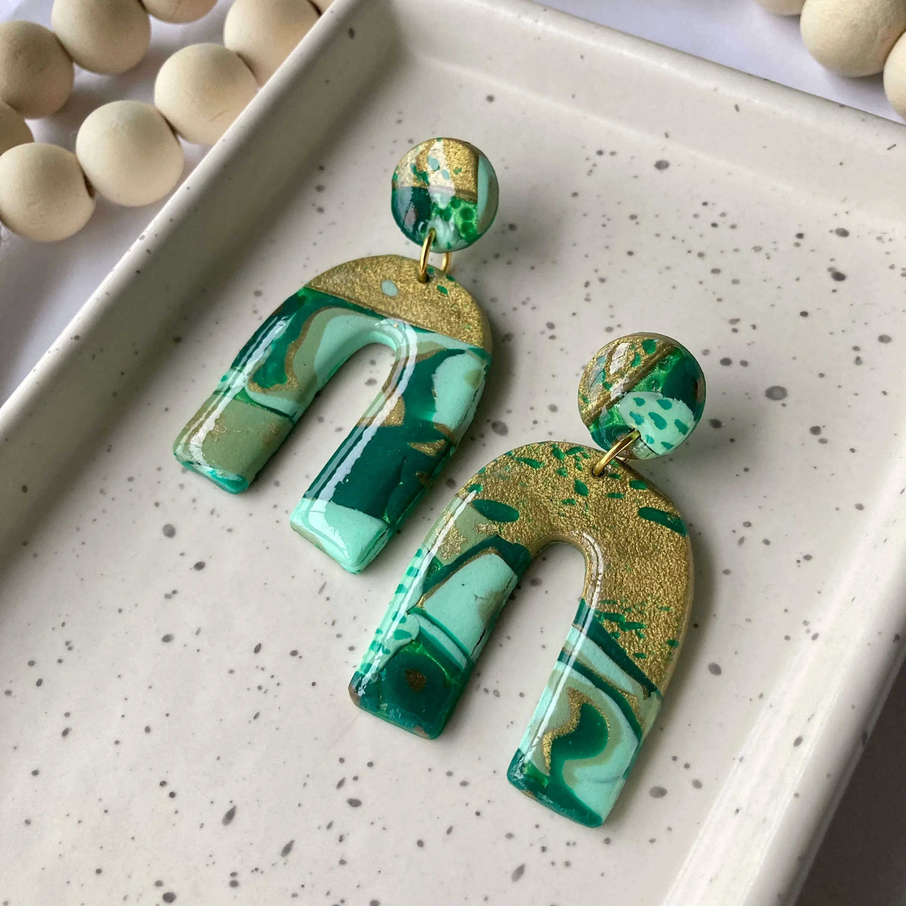 GWEN RESIN EARRINGS | St. Patrick’s Day