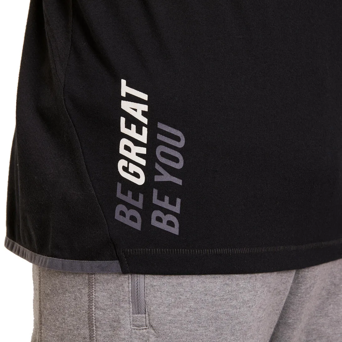 Gym & Pilates Micro-Perforated Tank Top - Black