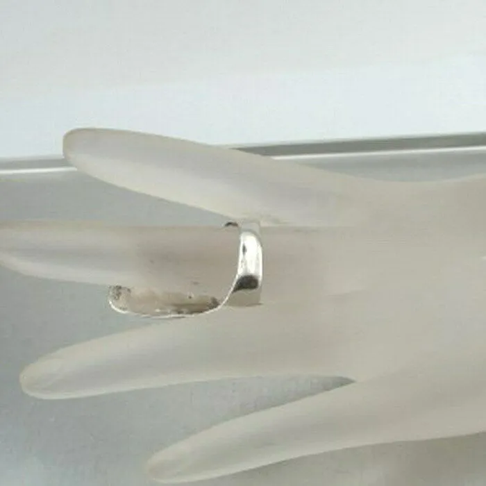Hadar Designers Handmade 925 Sterling Silver Blue Opal Ring size 7,8,9,10(H 105y