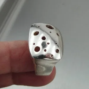 Hadar Designers Handmade 925 Sterling Silver Ring sz 7, 7.5, 8, 8.5 (H)Last