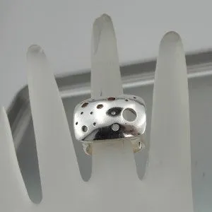 Hadar Designers Handmade 925 Sterling Silver Ring sz 7, 7.5, 8, 8.5 (H)Last