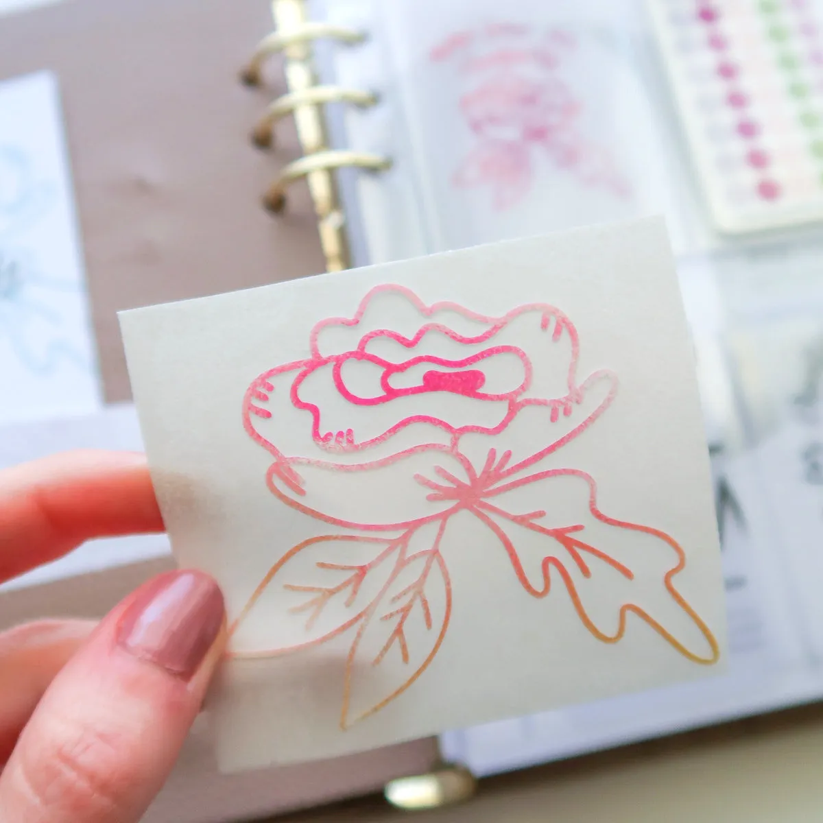 Hand Drawn Flower Vinyl Decal