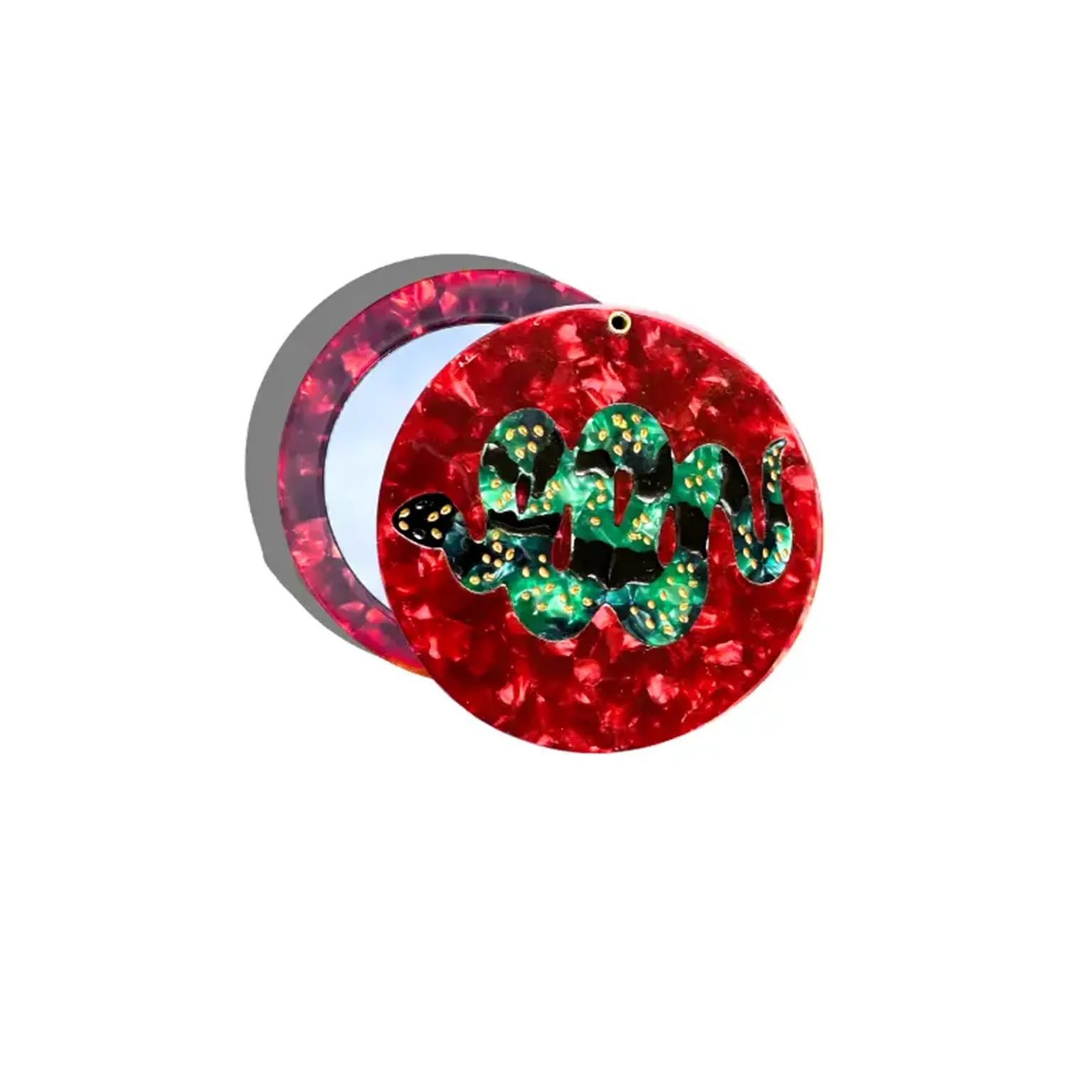 Hand Painted Compact Mirror