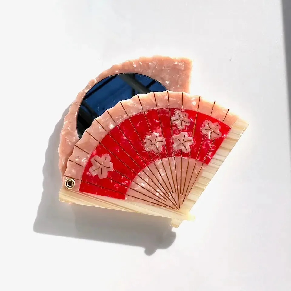 Hand Painted Compact Mirror