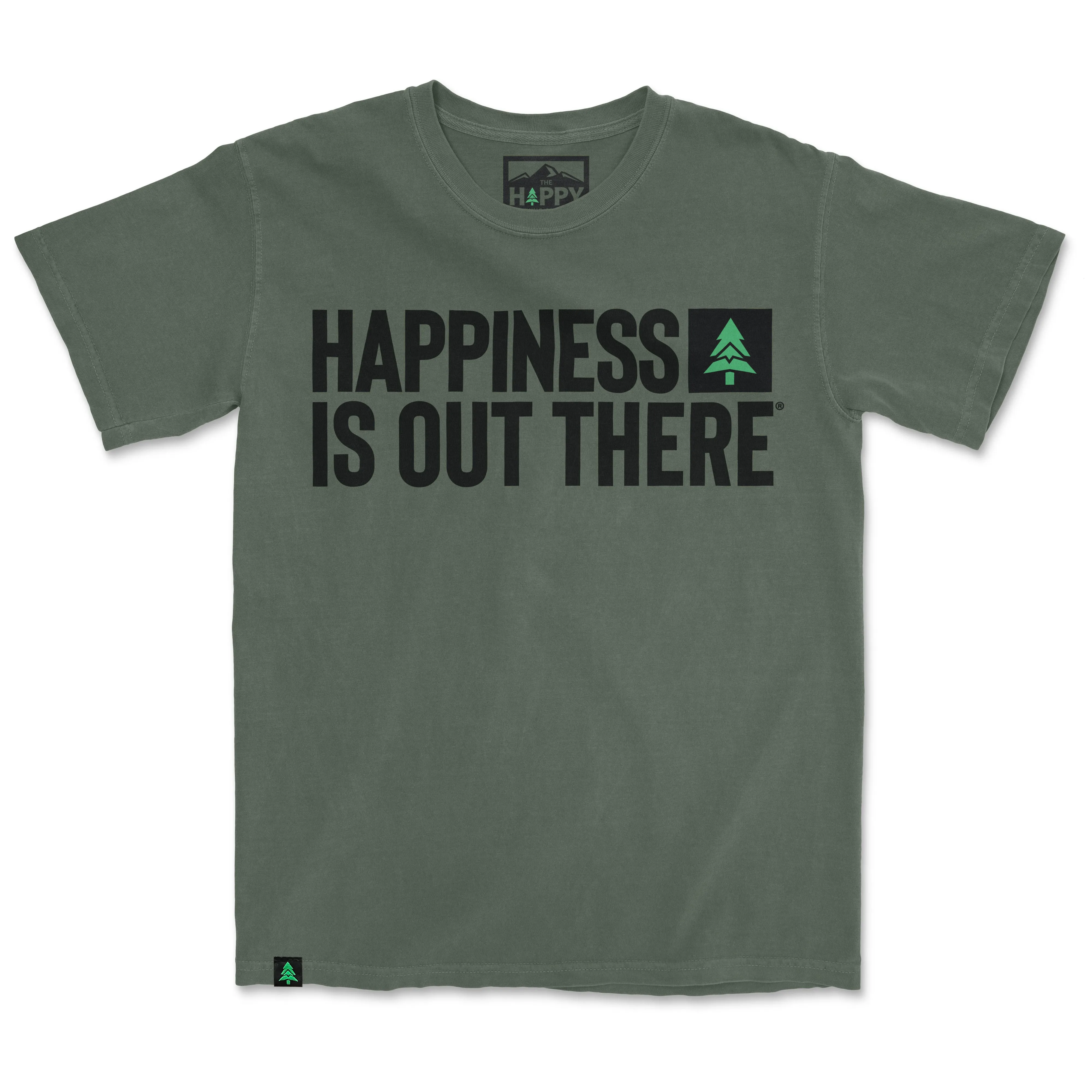Happiness Is Out There Nature-Dyed Tee