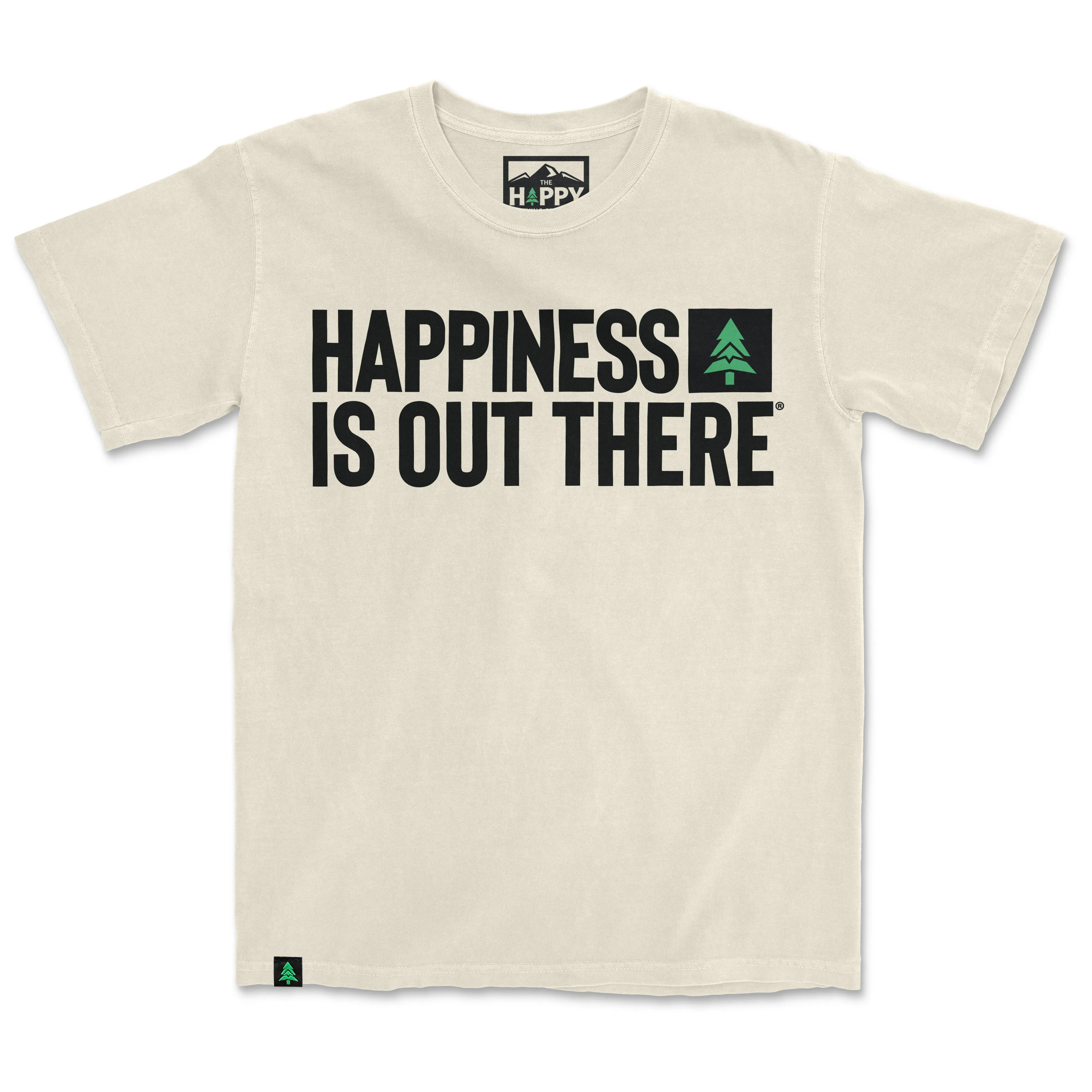 Happiness Is Out There Nature-Dyed Tee