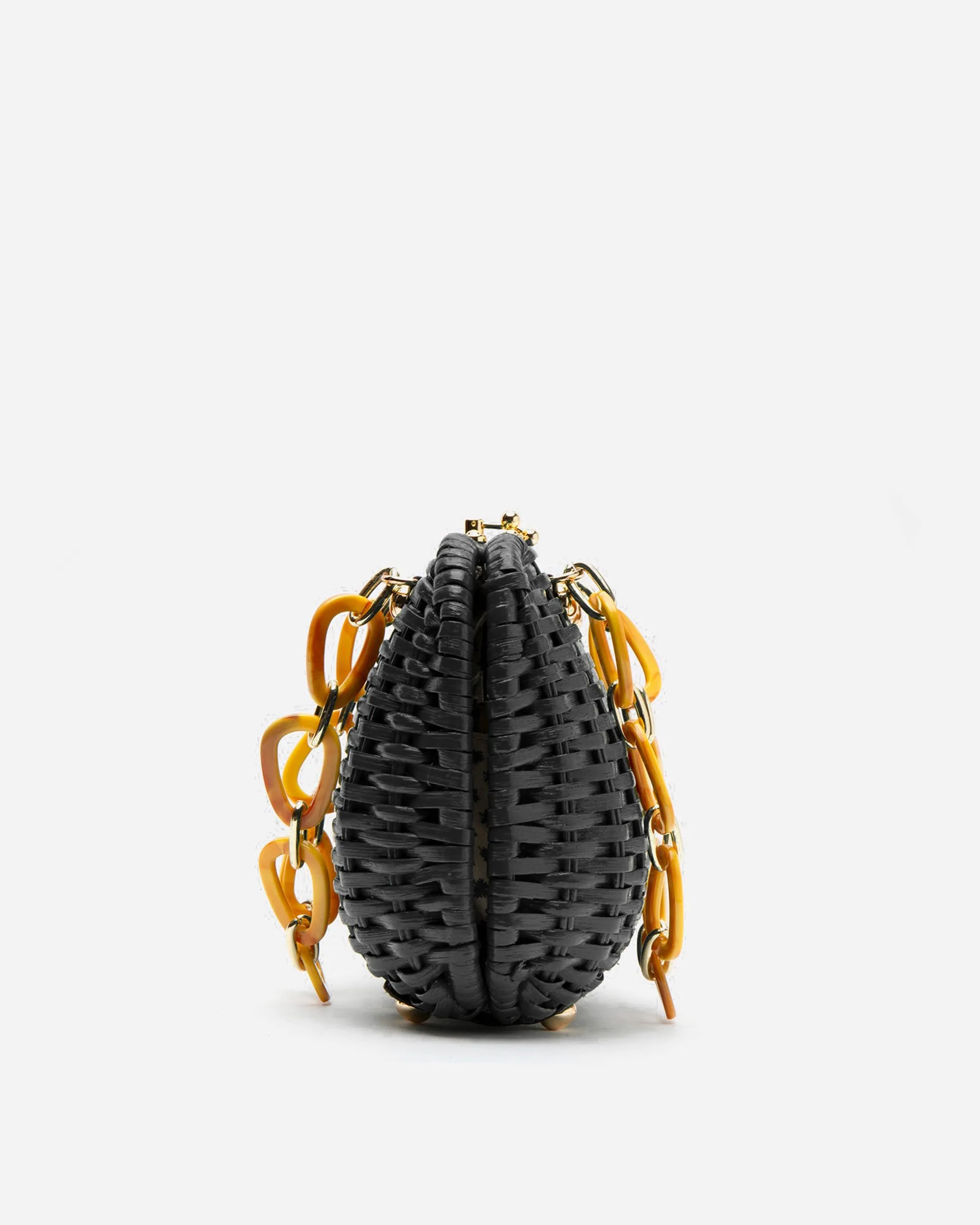 Hen Wicker Basket - Black
