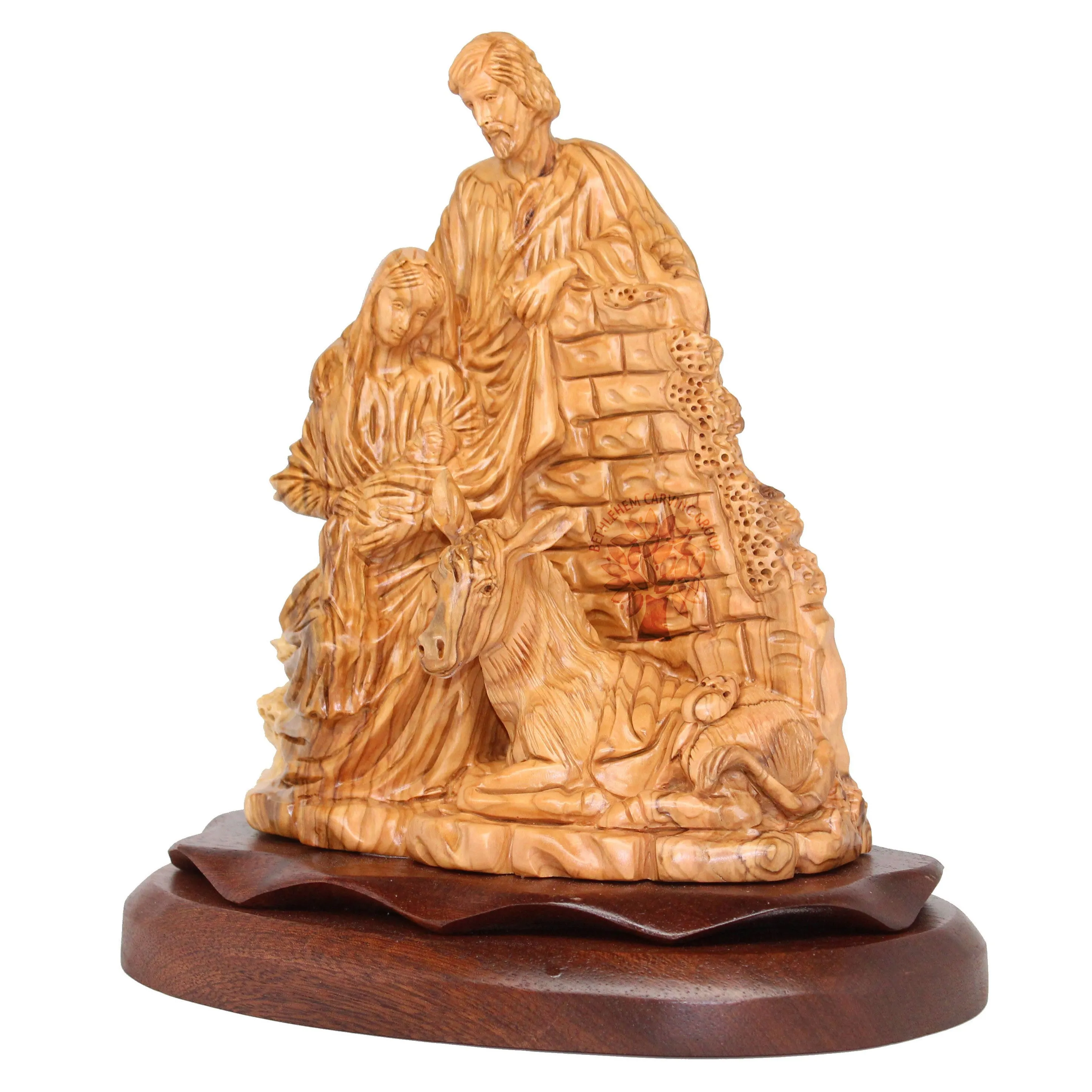 Holy Family with donkey - Artistic 10.5"