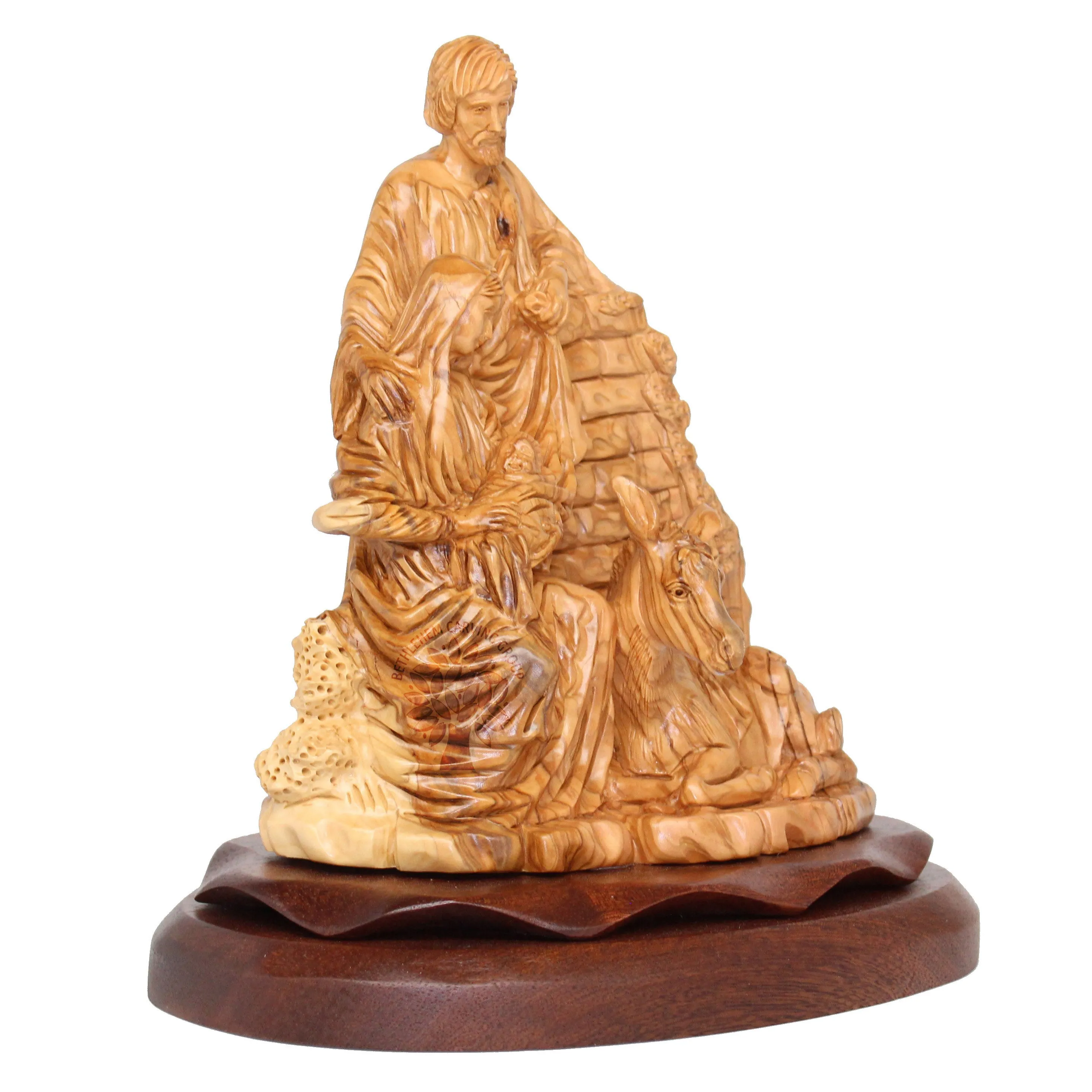 Holy Family with donkey - Artistic 10.5"