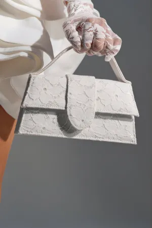 HONEYMOON LACE APPLIQUE BAG