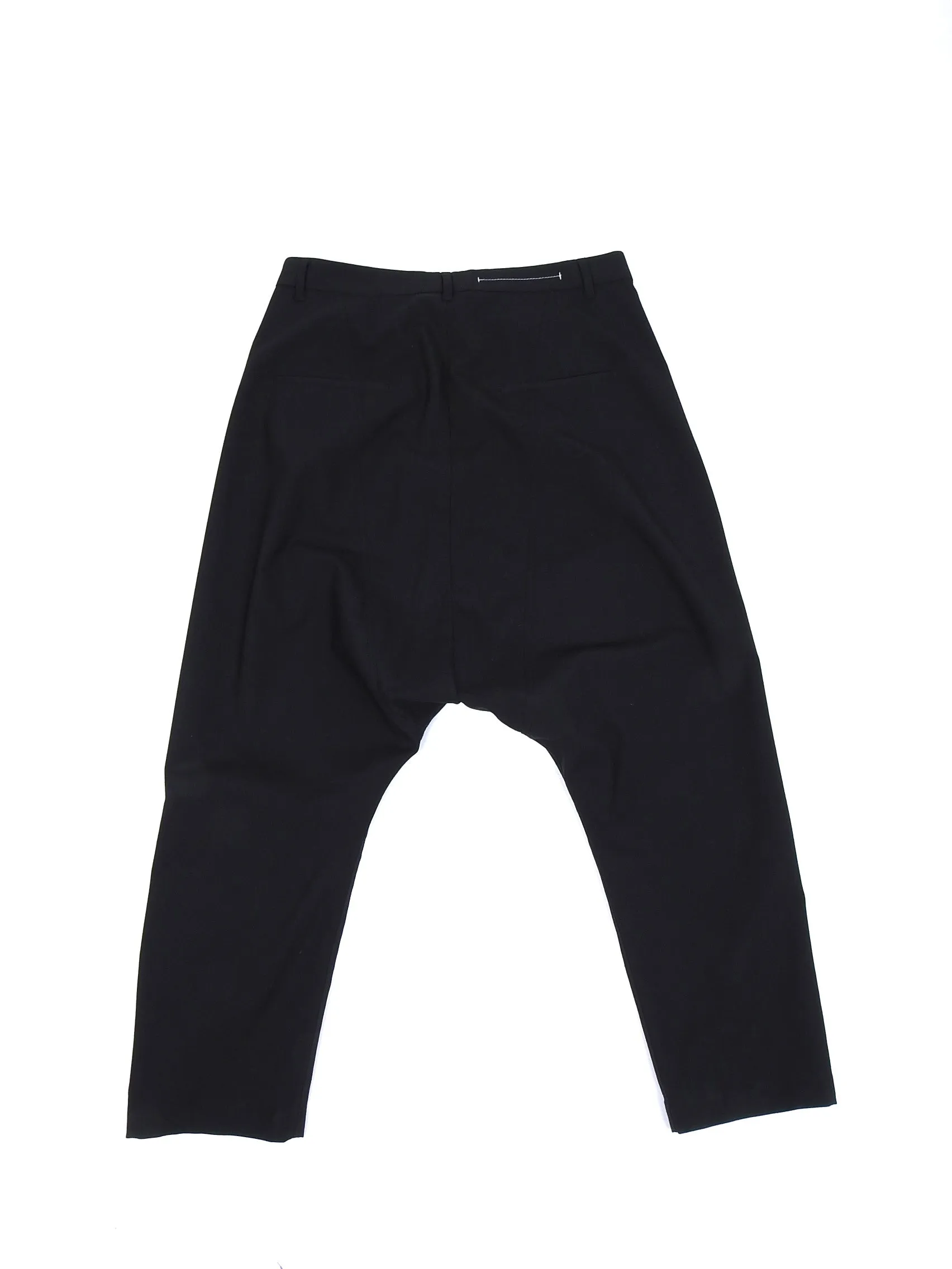 Hope Black Lightweight Slim Drop Crotch Trouser - 30