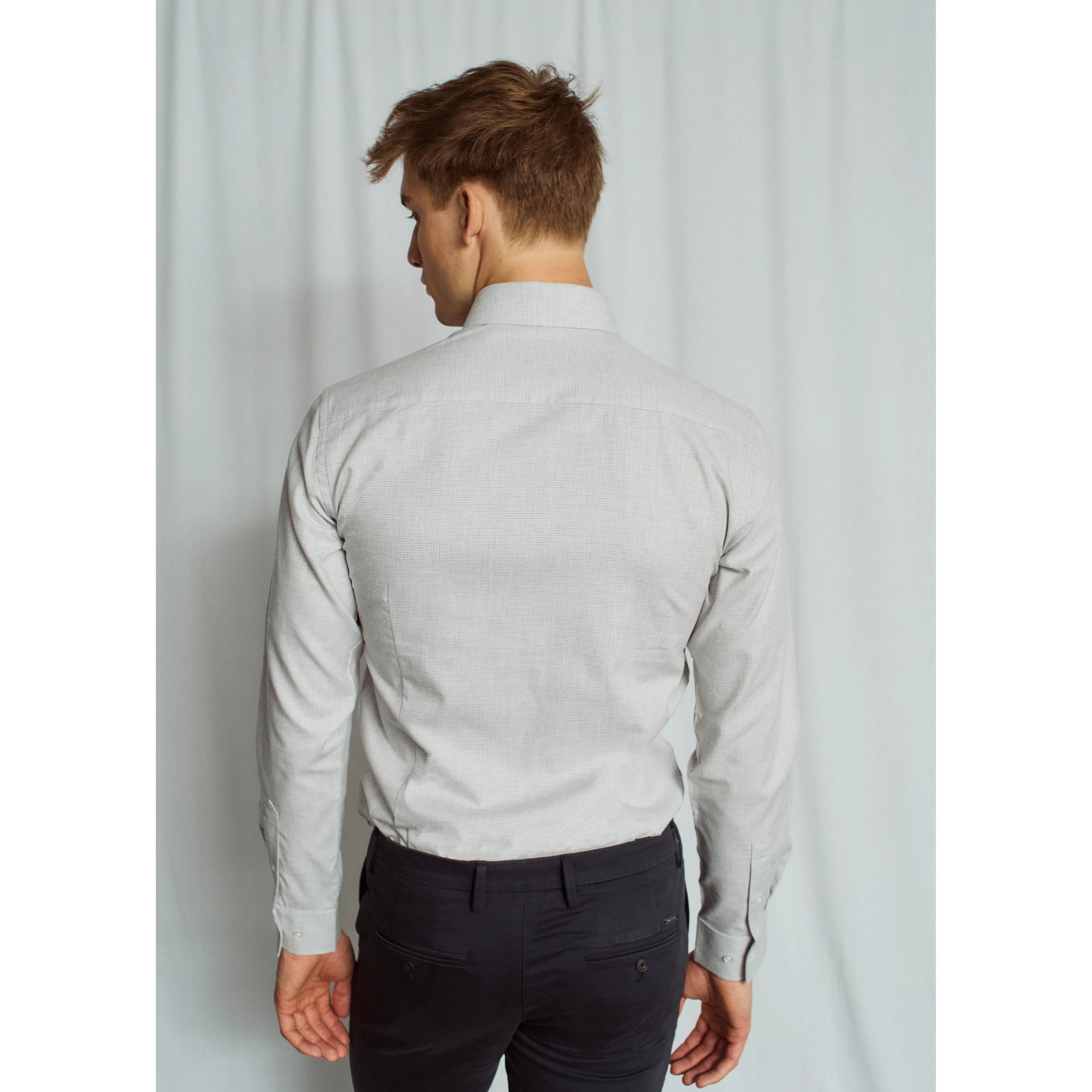HORFORD SLIM CHECKERED COTTON SHIRT
