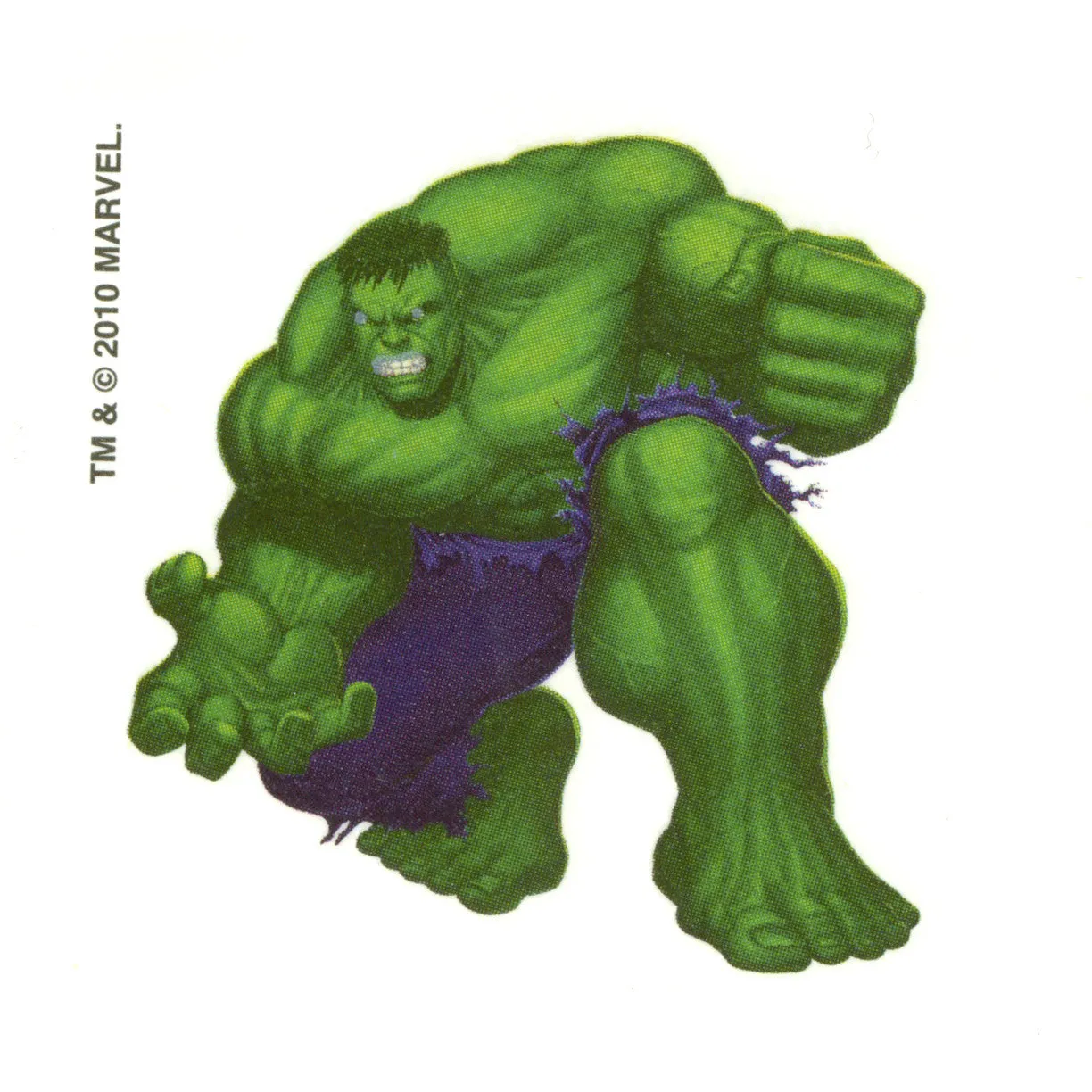 Hulk Temporary Tattoo 2x2