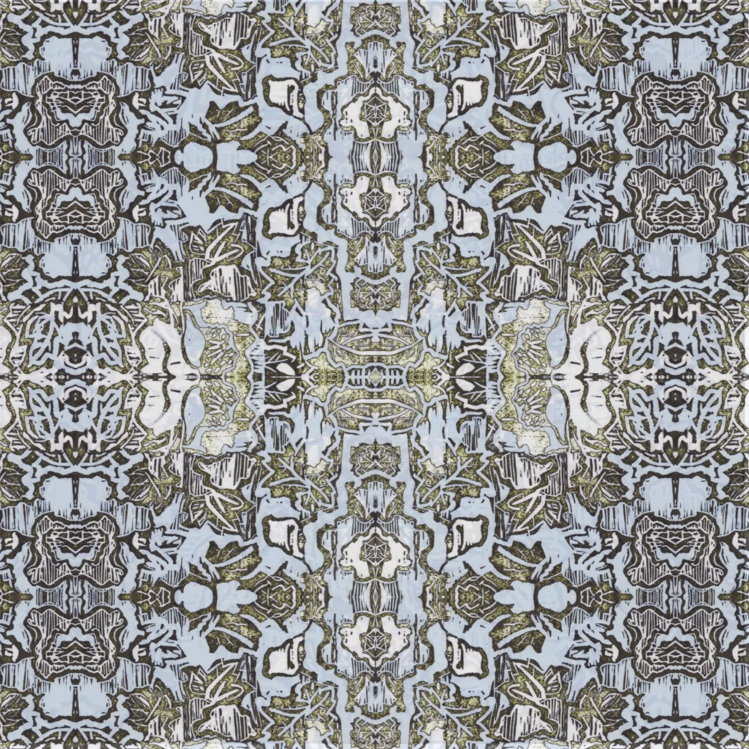 Indian Floral (Med), Sea