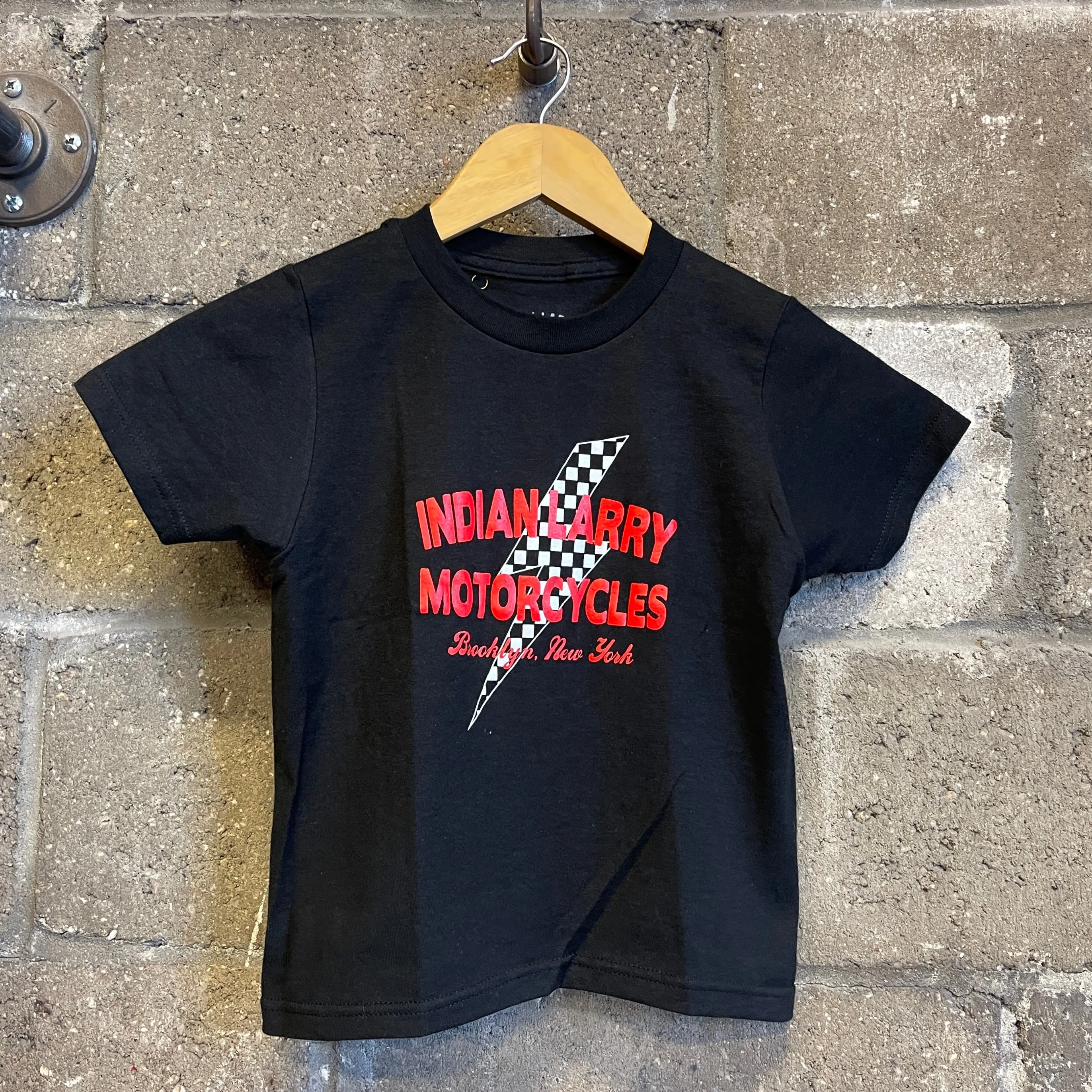 Indian Larry Checkered Lightning Kids Tee