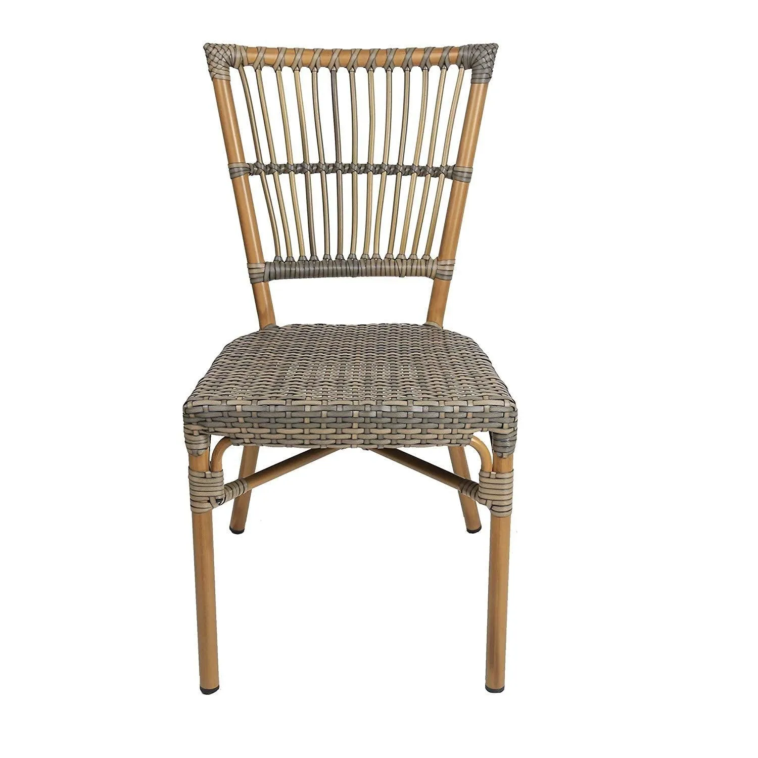 Indoor Outdoor Use Garden Lawn Backyard Bistro Cafe Stack Chair,All Weather Resistant