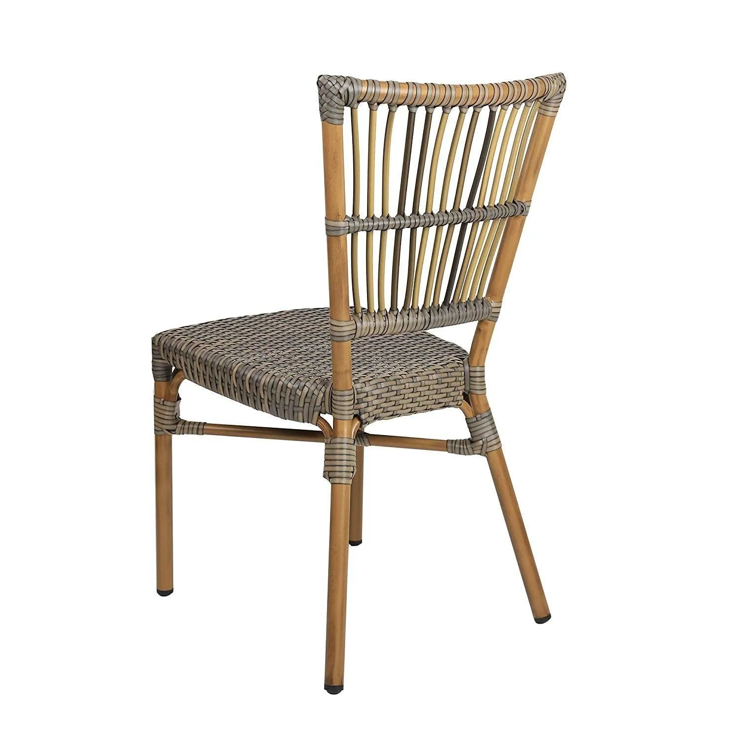 Indoor Outdoor Use Garden Lawn Backyard Bistro Cafe Stack Chair,All Weather Resistant