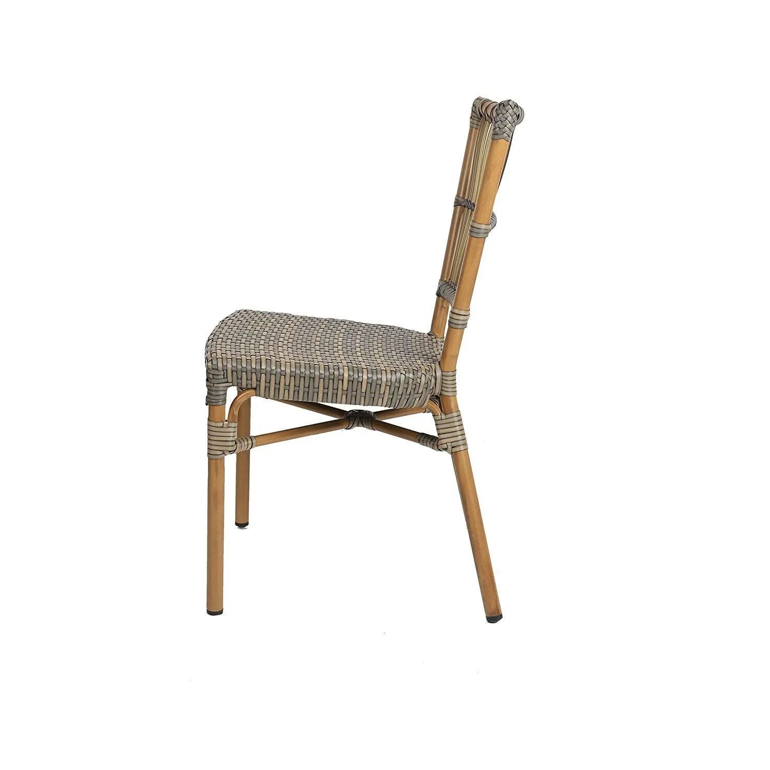 Indoor Outdoor Use Garden Lawn Backyard Bistro Cafe Stack Chair,All Weather Resistant