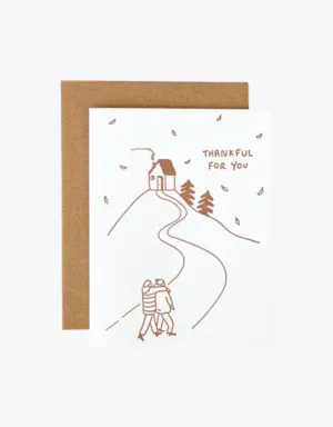 Ink Paper Crafts Thankful For You Greeting Card