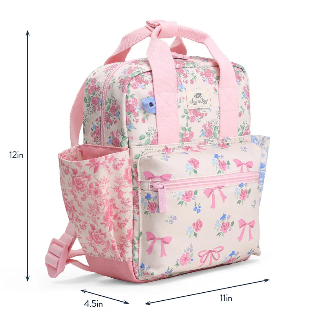 Itzy Ritzy - Bitzy Backpack - Ribbions   Roses