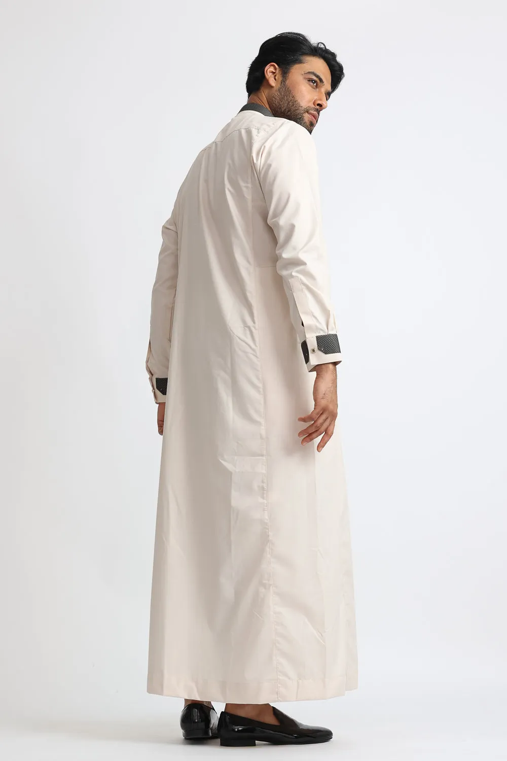 J105 Linen Cream Collared