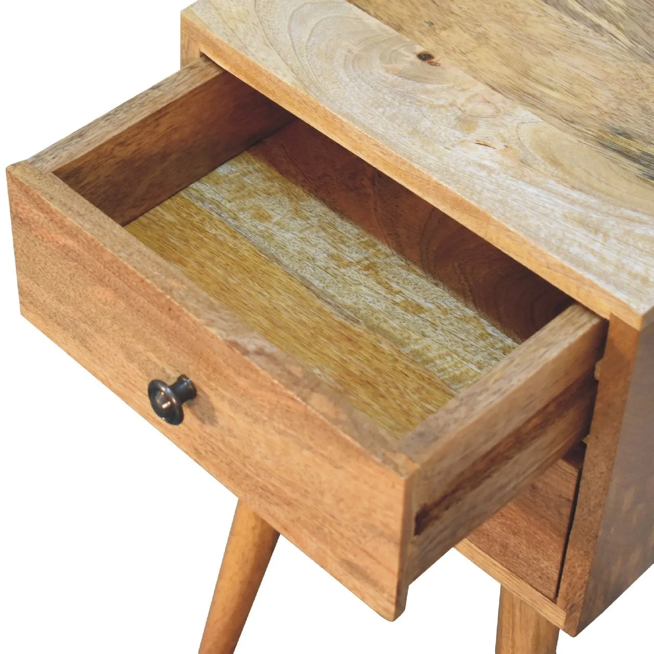 JOEL Oak-ish Narrow Bedside Table