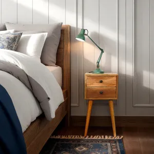 JOEL Oak-ish Narrow Bedside Table