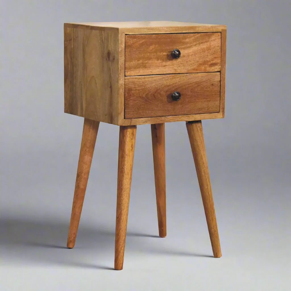 JOEL Oak-ish Narrow Bedside Table