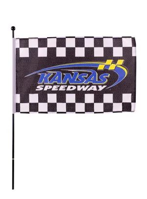 Kansas Checkered Stick Flag