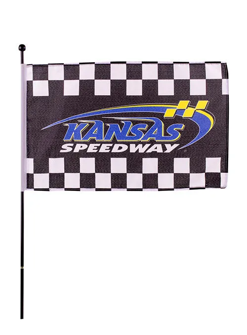 Kansas Checkered Stick Flag
